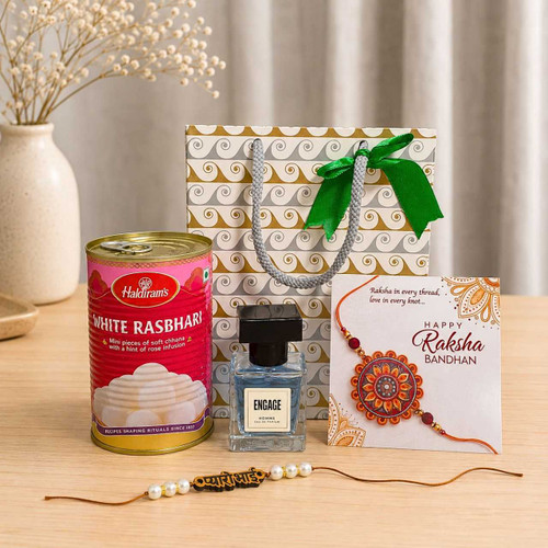 प्यारो भाइ Rakhi & Haldiram's Rasgulla Hamper For Brother SK-3382