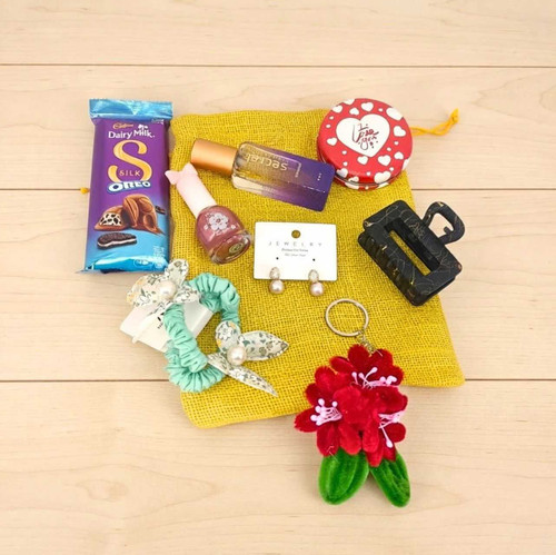 Perfume with Fashion Accessories & Fuzzy Keyring Gift For Her SK-3404