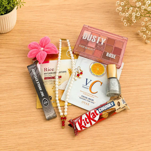 Ultimate Beauty Care Hamper With Pearl Necklace Set SK-3413