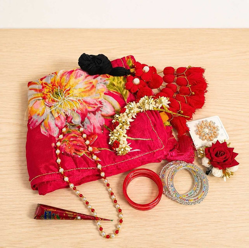 Saree with Accessories Gift for Her JNK-7746