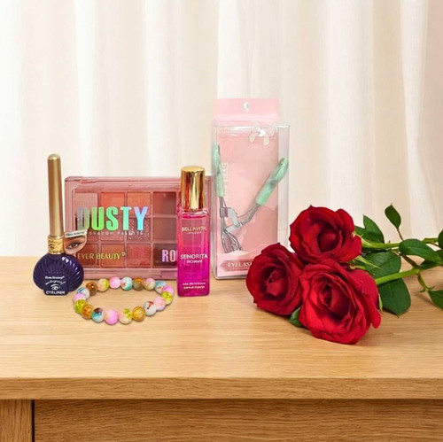 Fresh Roses, Beauty Essentials & Bracelet Gift Hamper for Her SK-3430