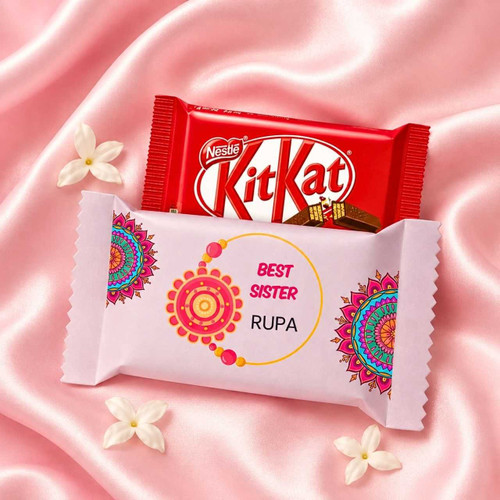 Best Sister Personalized KitKat Gift for Raksha Bandhan SK-3433