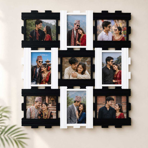 9-in-1 Couple Photo Collage Wall Frame SPM-883