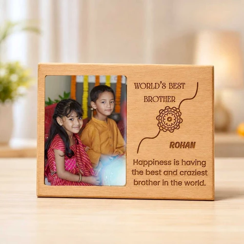 Personalised World's Best Brother Wooden Plaque SK-3467