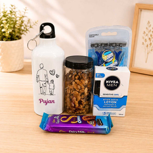 Walnut, Chocolate & Bottle Gift Set DKG-1654