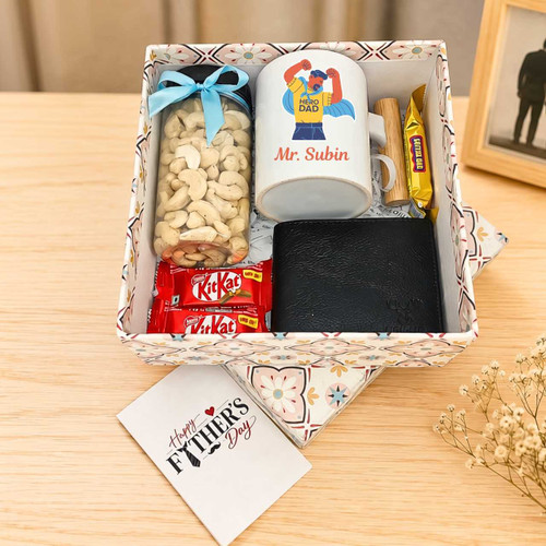 Personalized Mug, Wallet & Sweet Treats Gift For Father SK-3505