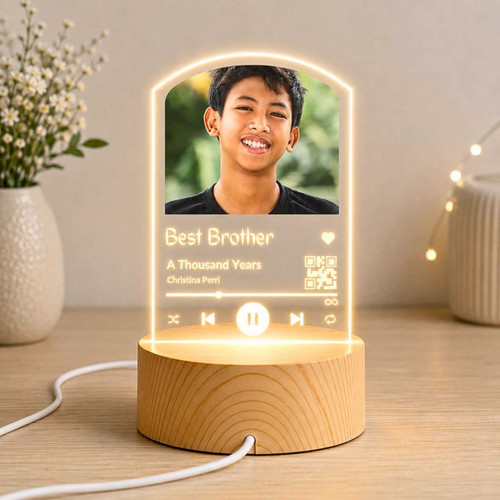 Personalized Best Brother LED Song Photo Lamp WP-73