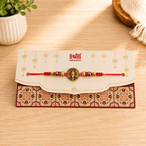 Shree Ganesha Traditional Beaded Rakhi RT-1181