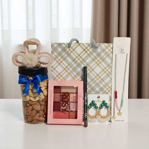 Beauty, Jewelry & Dry Fruits Gift Set DKG-1704