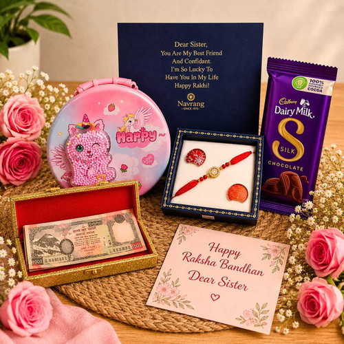Cash Sagun With Rakhi Gift Set DKG-1746