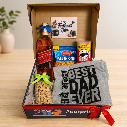 Father’s Day: Whisky , Nuts & Snacks Gift Box SK-3529