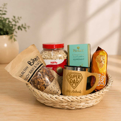 Super Dad Mug & Wellness Hamper DKG-1767