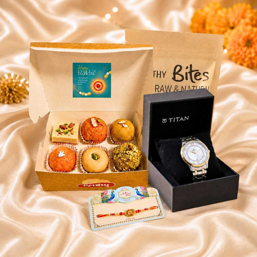 Rakhi, Sweets & Watch Gift Set DKG-1780