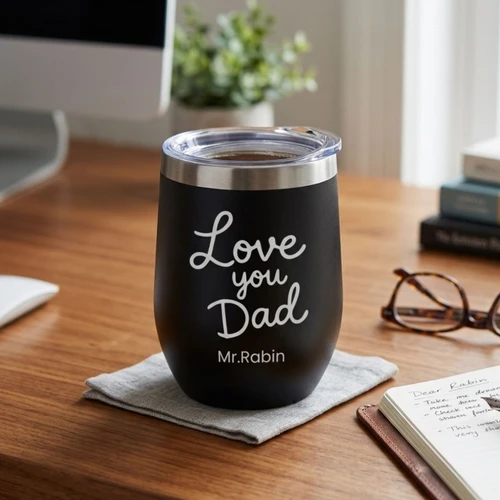 Personalized Love You Dad Vacuum Insulated Mug SK-3562