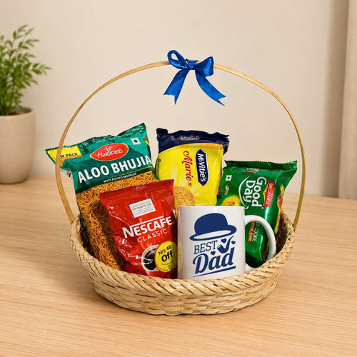 Thoughtful Gift Hamper For Dad With Snacks SK-3568
