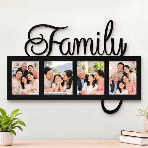 Personalised Wooden Family Photo Frame WP-102