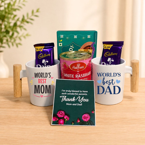 Best Mom & Dad Celebration Gift Hamper DKG-1820