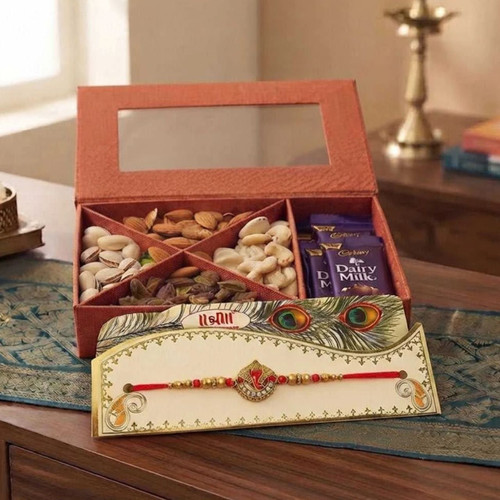 Rakhi with Dry Nuts & Chocolates JNK-7943