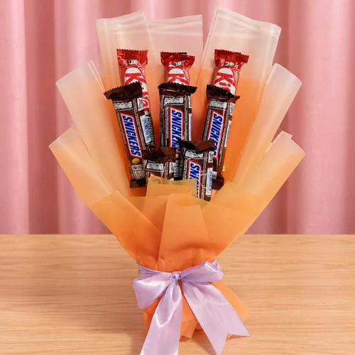 Snickers & Kitkat Chocolate Bouquet JNK-7989