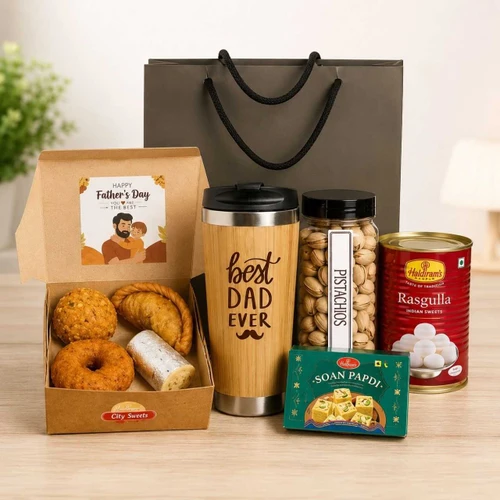 Father’s Day Sweets, Mug & Dry Nuts JNK-8007