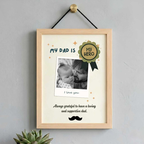My Dad, My Hero Personalized Photo Frame SK-3719