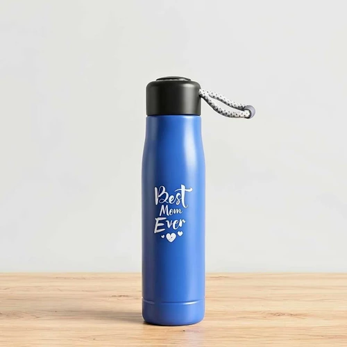 Best Mom Ever Vacuum Insulated Bottle In Blue- 550ml PG1162
