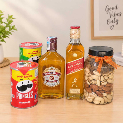 Whisky & Snacks Gift Combo JNK-8061