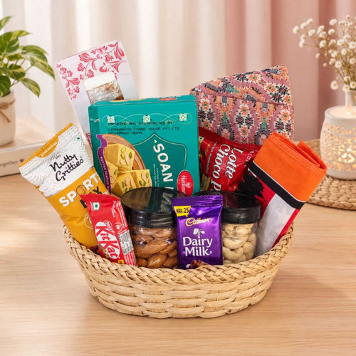 Tihar Gift with Tika, Mala & Treats for Brother JNK-8070