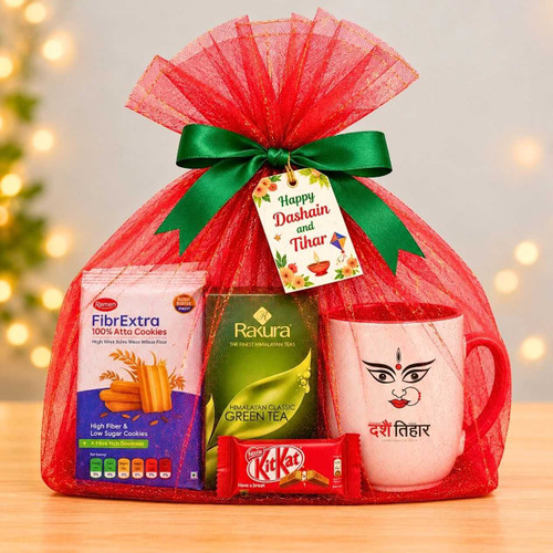 Cookies, Sweets & Healthy Drink Festive Gift Hamper DH-100