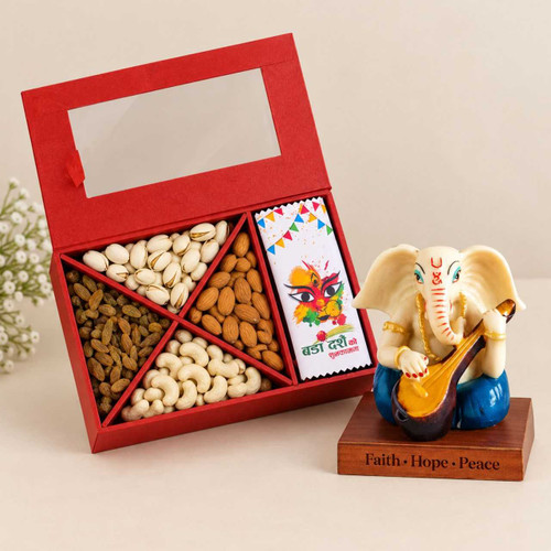 Ganesha & Dry Fruit Festive Gift Set DKG-1999