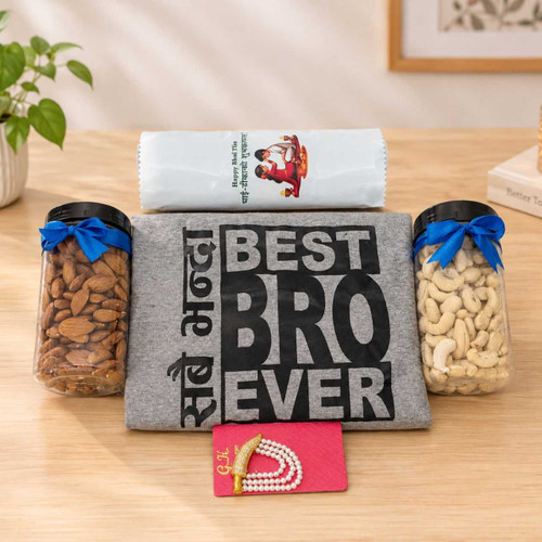 Best Bro T-Shirt & Drynuts Hamper DKG-2002