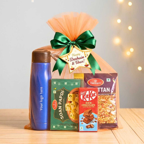 Customized Festive Hamper With Namkeens & Sweets DH-138