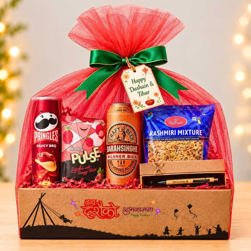 Festive Bites & Beer Gift Hamper DH-142