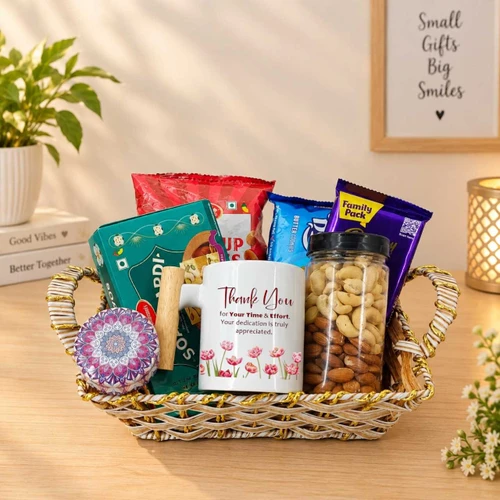 Thank You Delight Gift Hamper With Snacks SK-3846