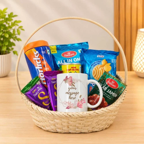 Snacks with Horlicks & Personalized Mug JNK-8218