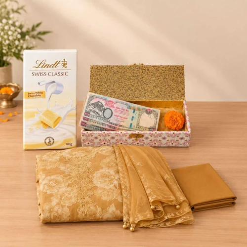 Cash Sagun, Sweets & Kurtha Hamper DKG-2098