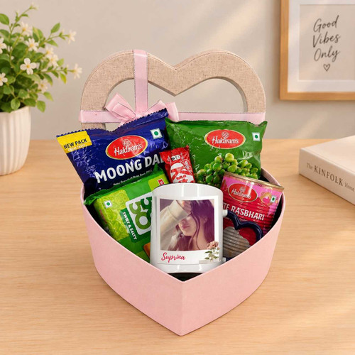 Personalized Photo Mug & Snacks Gift Box JNK-8244