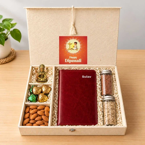 Custom Dipawali Glow & Good Fortune Gift Hamper TH-7