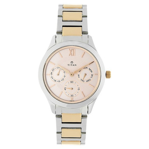 Titan Stainless Steel Strap Watch for Women (2570KM01)