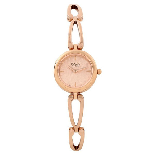 Titan Rose gold Dial Analog Watch for Women (2553WM02)