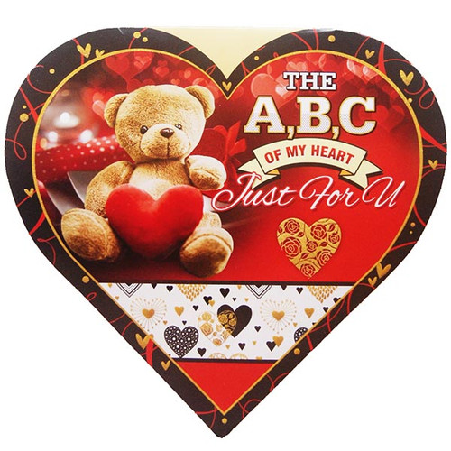 The A,B,C Of My Heart Just For U - Greeting Card