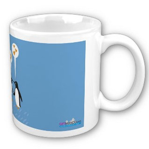 Print Your Own Message on This Cup (Penguin Love)