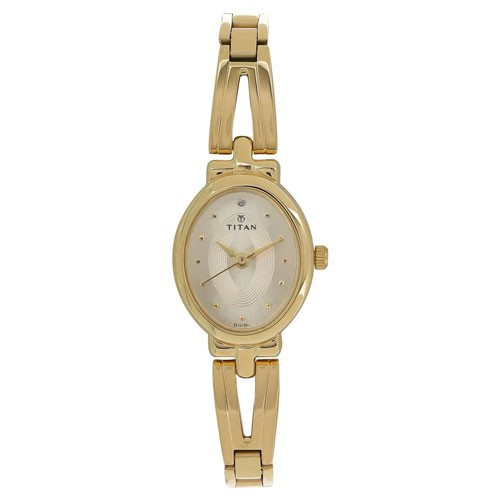 Titan Karishma Revive Champagne Dial Analog Watch for Women - (2594YM01)