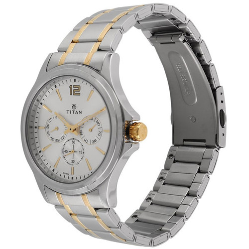 Titan Silver Dial Analog Watch for Men (1698BM01) Titan Silver Dial Analog Watch for Men (1698BM01)
