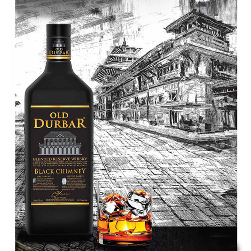 Old Durbar Black Chimney 750ml and Wine with Namkeens Occasions