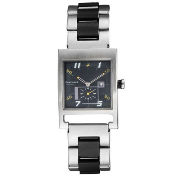 Fastrack Black Dial Analog Watch for Men (1478SM01)