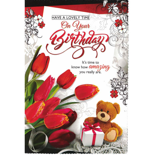 'Have a Lovely Time On Your Birthday' Greeting Card
