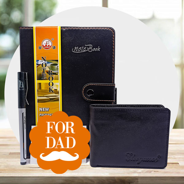 Wallet, Diary and Pen Combo Gift For Dad