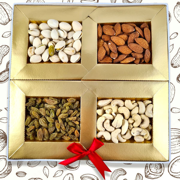 Dry Nuts Festival Gift Box (Non-Transparent Cover)