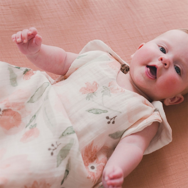 Crane Baby Parker Wearable Blanket 0-9 Months (Muslin Floral)